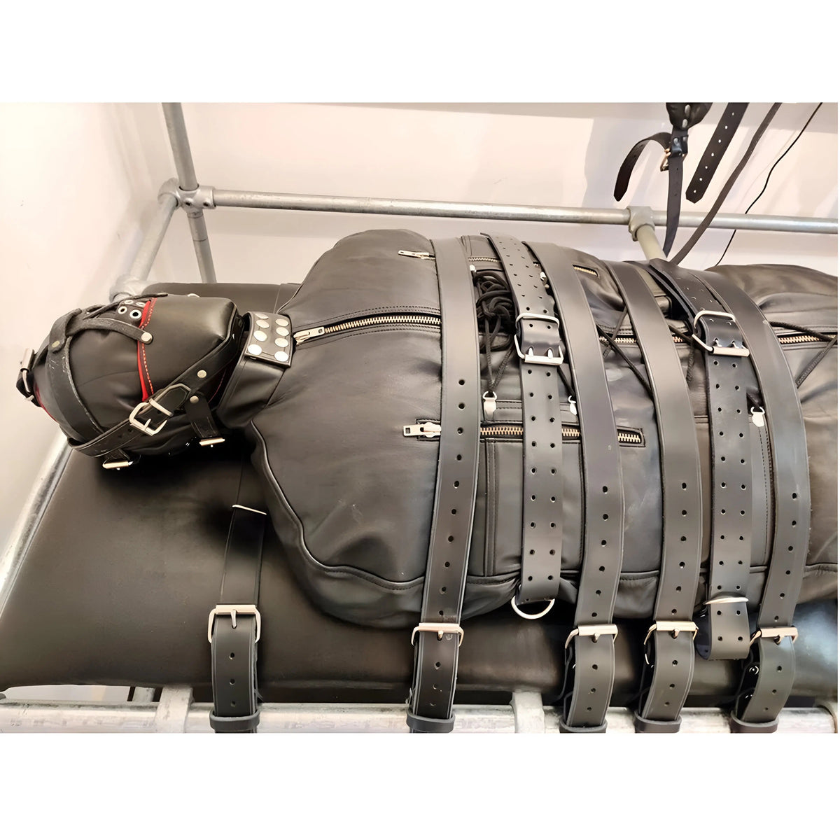 Mummy Seductive Bondage Bag, Real Cow Leather leather taboo
