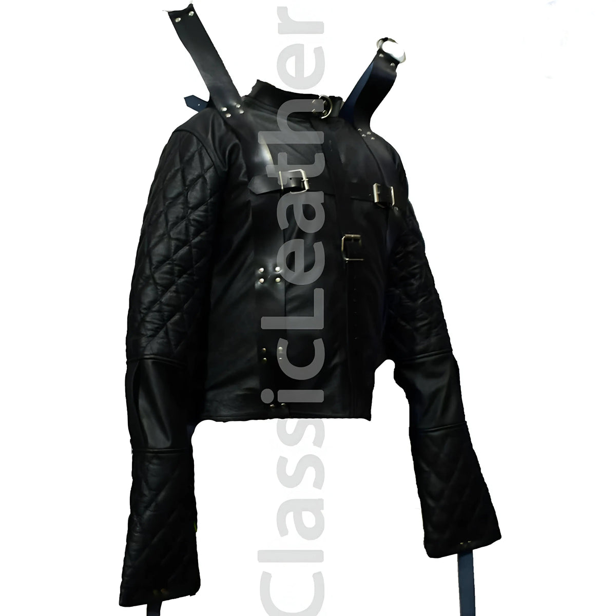 Men Real Leather Straight Jacket Armbinder leather taboo