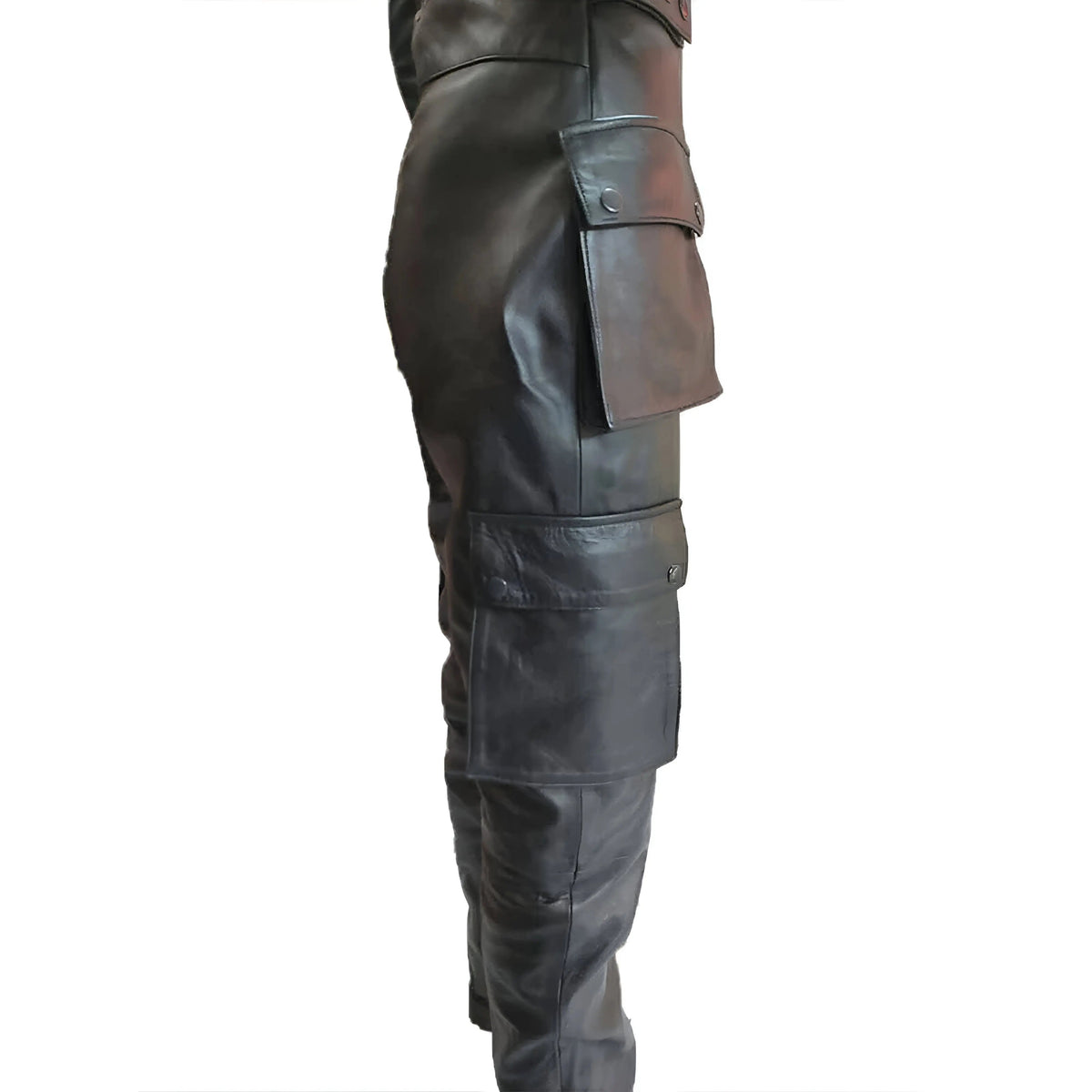 MEN GENUINE LEATHER CATSUIT BLACK BODYSUIT leather taboo