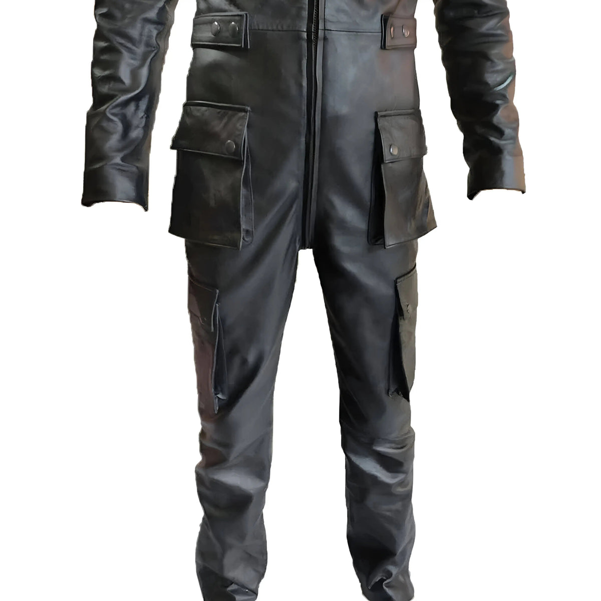 MEN GENUINE LEATHER CATSUIT BLACK BODYSUIT leather taboo