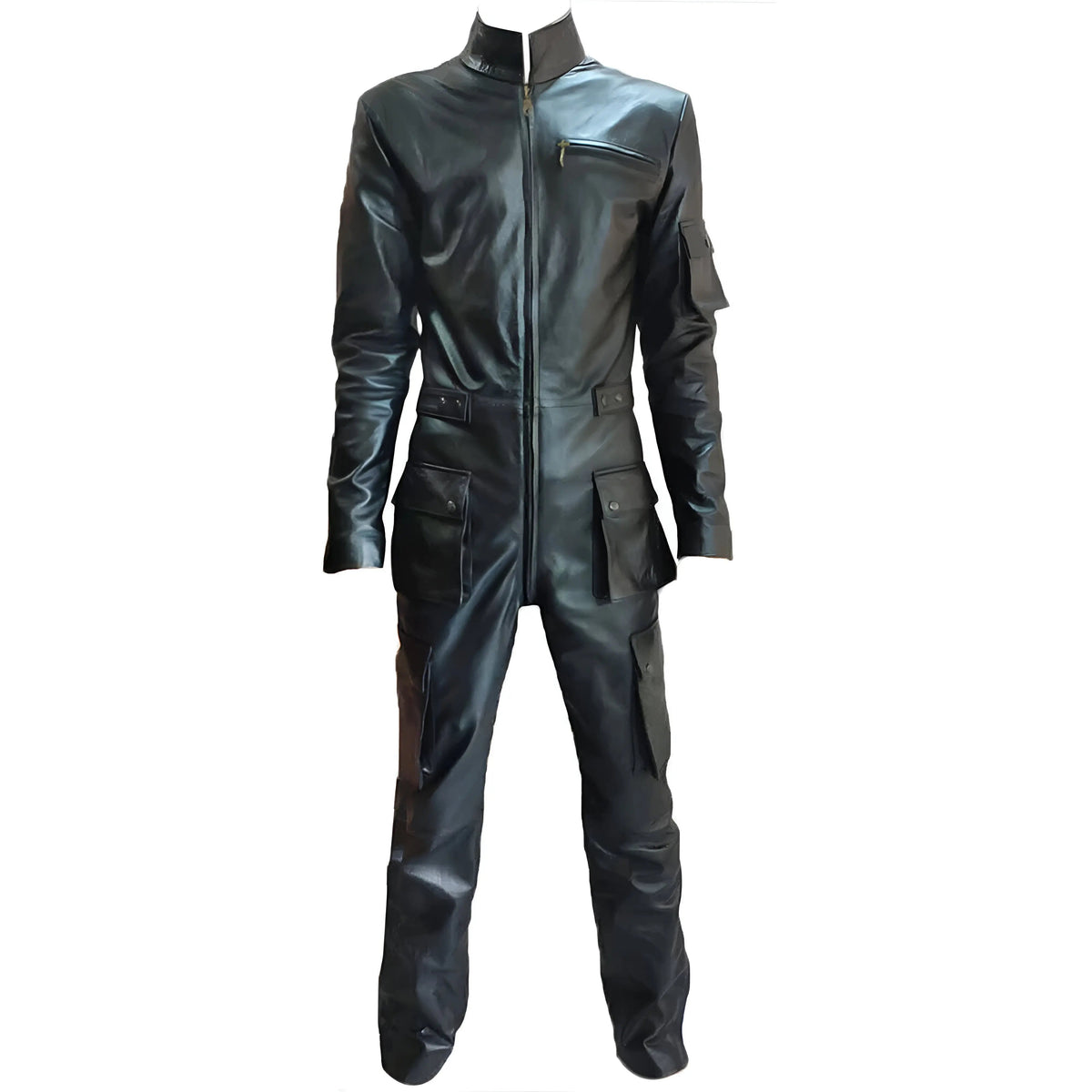 MEN GENUINE LEATHER CATSUIT BLACK BODYSUIT leather taboo