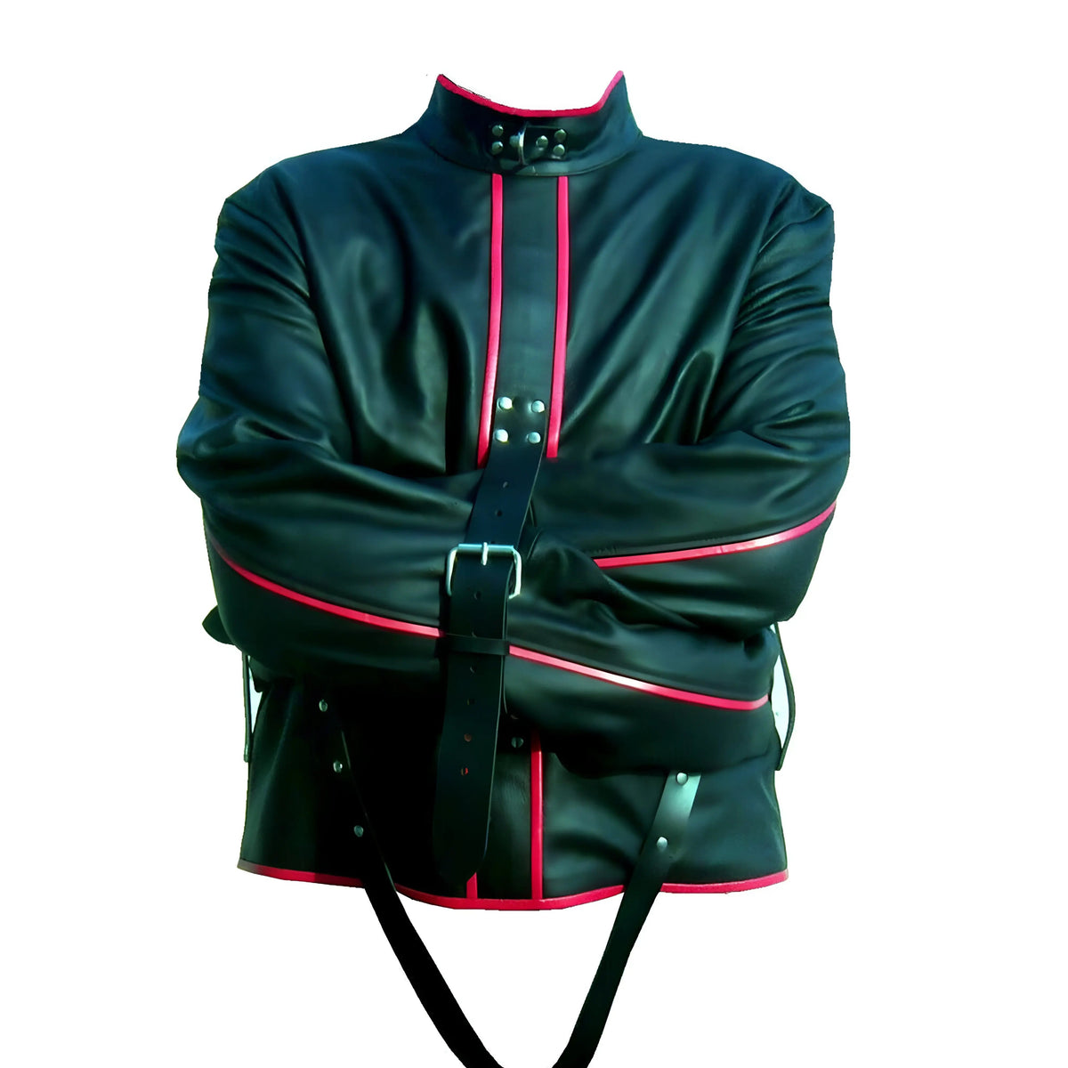 Leather Men Straitjacket bondage leather taboo