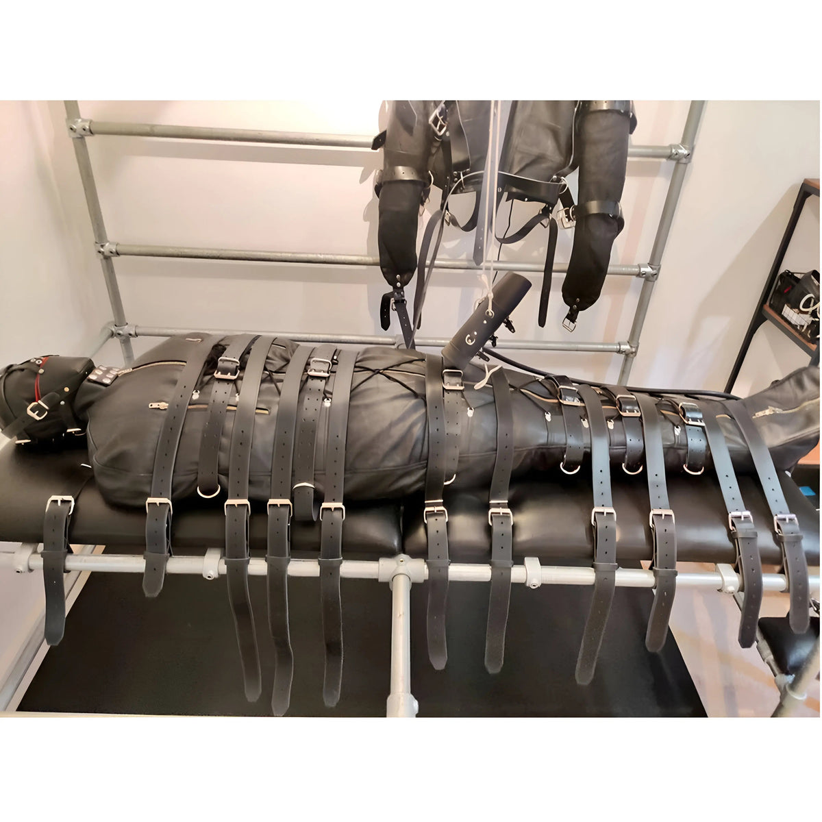 Real Cowhide Leather Mummy Seductive Bondage Bag