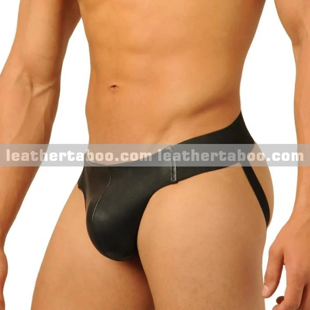 Men’s Premium Genuine Leather Jockstrap – Erotic & Supportive Underwear - Leather taboo