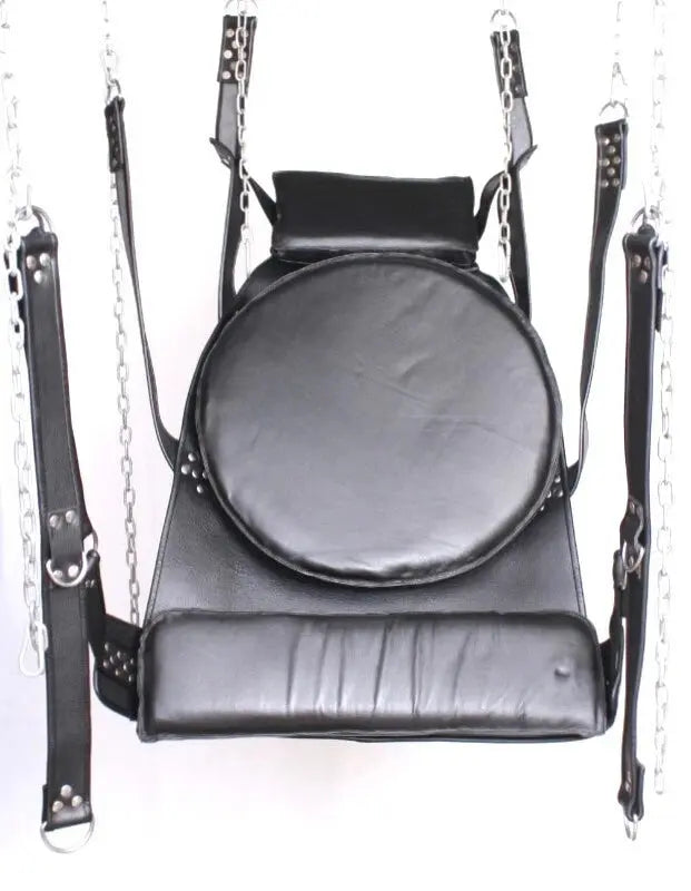 Heavy Duty Sex Swing Genuine Leather Hanging Sling Swing BDSM Adult Playroom leathertaboo.com